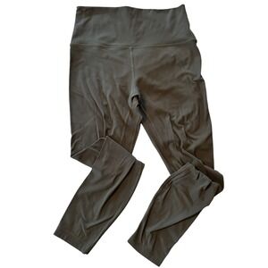 Hey Nuts 7/8 Length Yoga Pant Leggings Women's Medium 8/10 Charcoal Athleisure